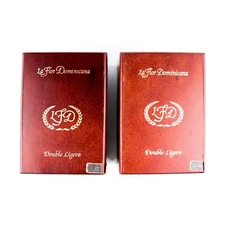 Lot of 2 La Flor Dominicana DL-700 Empty Wood Cigar Box 7.25" x 5.25" x 4"
