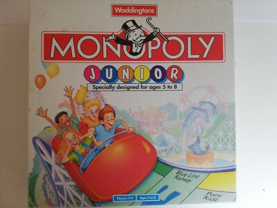 Waddingtons Monopoly Junior Alter 5-8, 2-4 Spieler. Gebraucht sehr guter Zustand. 