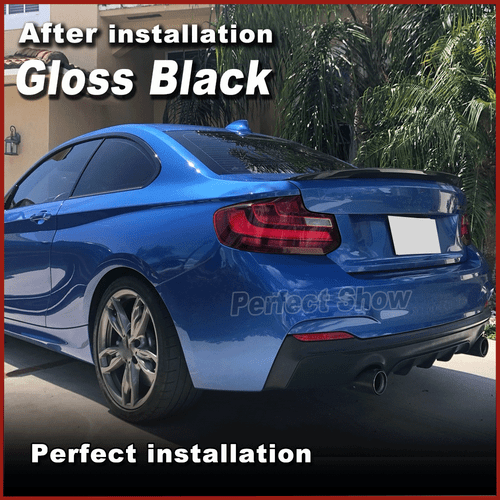 For BMW F87 M2 F22 220i M235i 2014-2021 Glossy Black Rear Trunk Spoiler Wing Lip - Picture 3 of 10