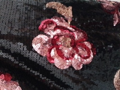 New Look S12 winter moody floral Sequin Shift Dress Cocktail Party Knee Length - Picture 9 of 22