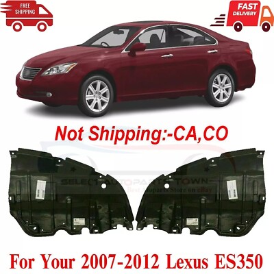 Torchbeam Engine Splash Shield – Compatible With 2007-2012 Lexus ES350, Replaces LX1228105 / LX1228106