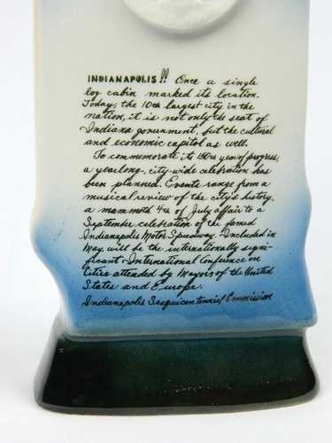 Jim Beam Whiskey Indianapolis Sesquicentennial leere Schnapsflasche Dekanter - Bild 7 von 12