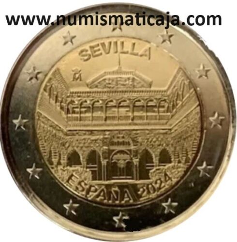 ESPAGNE -  2 Euros Commemorative 2024  " Cathédrale de Séville et Alcazar " - Bild 1 von 3