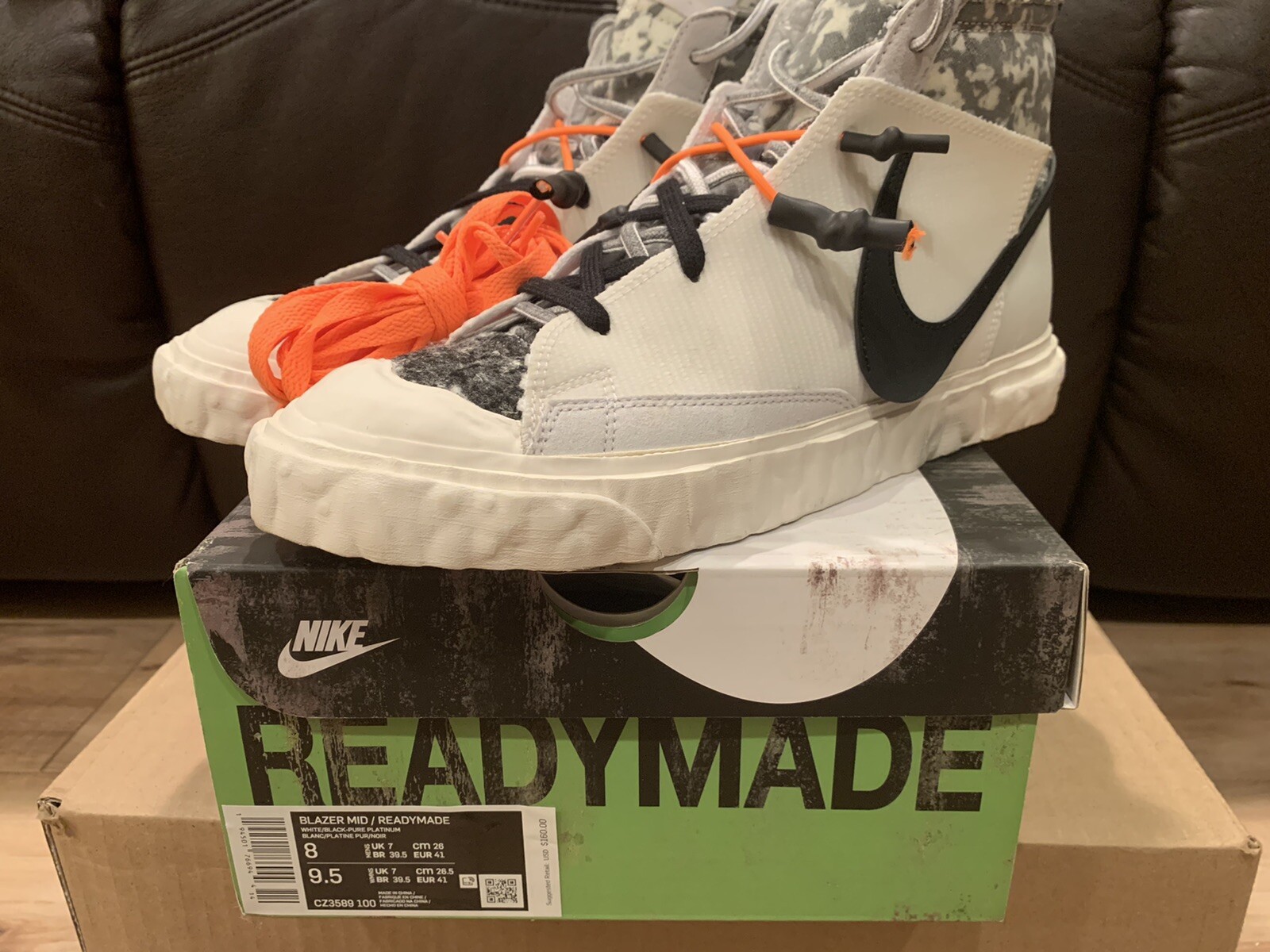OFF WHITE X NIKE VNDS Nike Blazer Mid x Readymade Off White Camo 2021 Uomo Taglia 8 OG Tutto