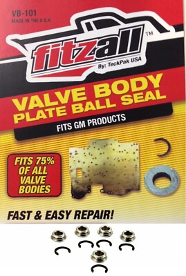 TECKPAK Fitzall Valve Body Plate Ball Seat Repair 4L60E 4L80E (5