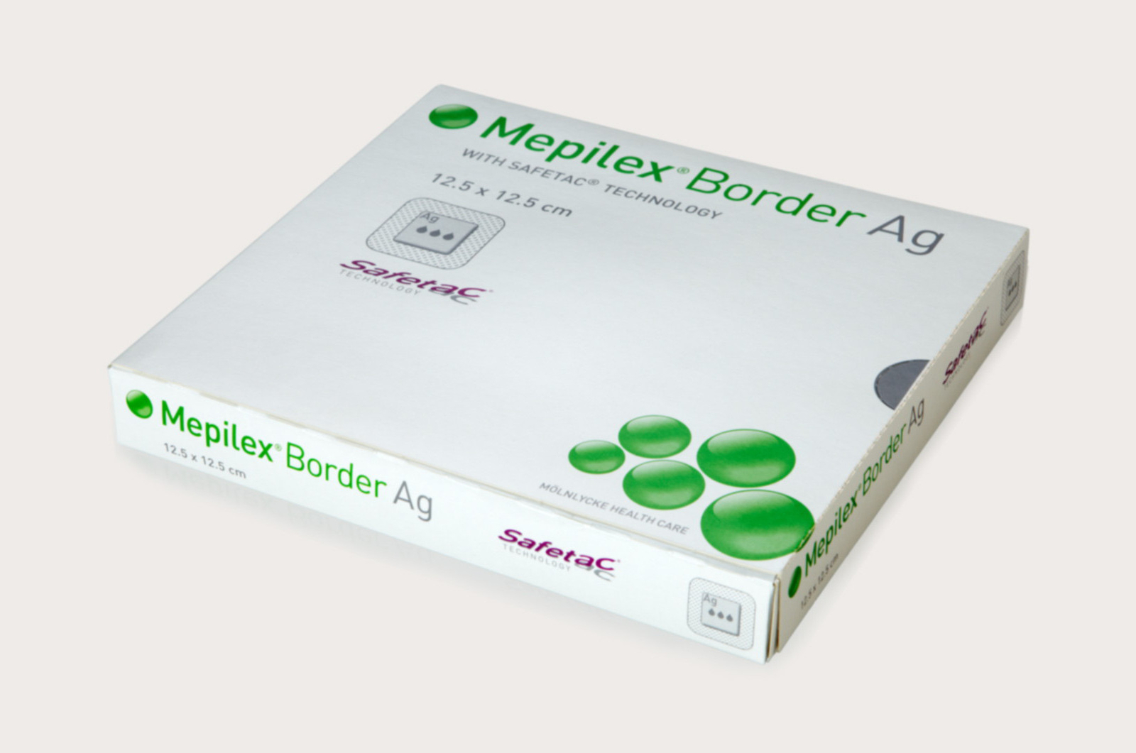 Mölnlycke® Mepilex® Border Ag Medicazione Antimicrobica All-In-One In Schiuma Co