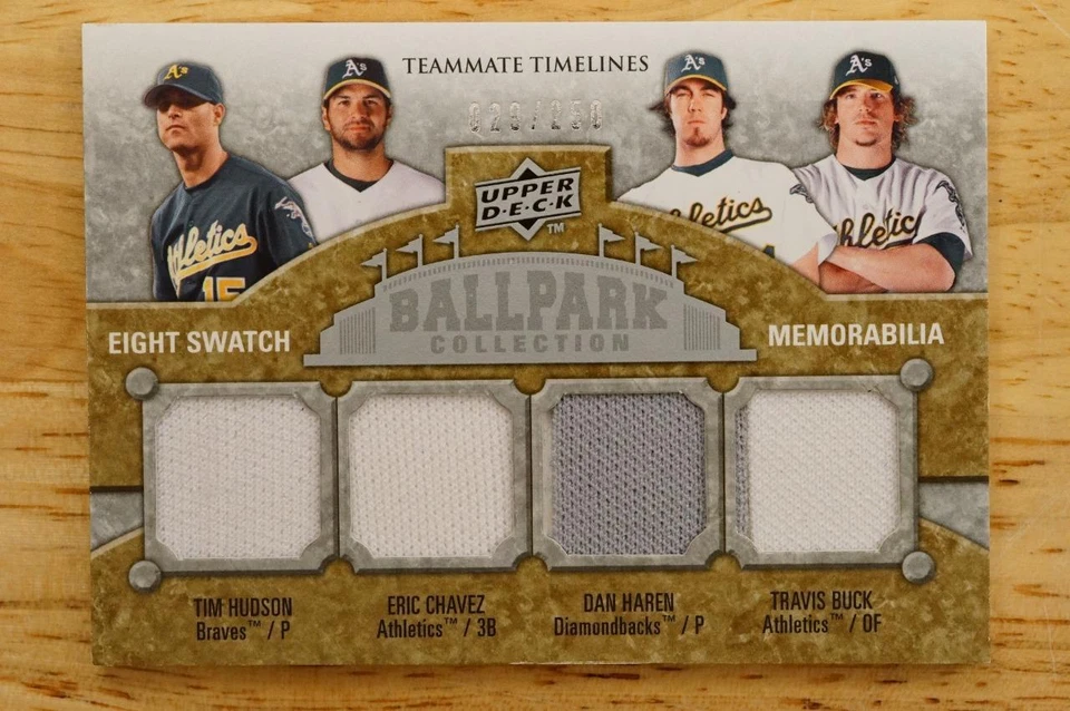 Upper Deck Teammate Timelines 2009/250 8 Swatch Ballpark Collection Barry Zito Foto 2 de 2