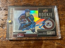 Alex Newhook IP Signed UD Rookie Retrospective Card Psa Dna Coa Avalanche