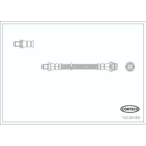 Flessibile Del Freno Corteco 19036489 per Volvo