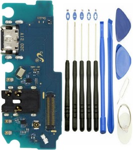 Original Samsung Galaxy A12 Ladebuchse USB C Connector Mikrofon + Werkzeugset