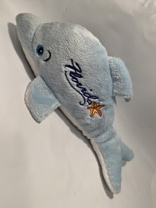 Download Vintage Souvies Florida Souvenir Dolphin Lovey 9 Plush Stuffed Animal Doll Ebay