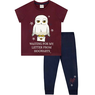 Harry Potter Hedwig Schlafanzug Kinder Mädchen 5 6 7 8 9 10 11 12 13 Jahre Schlafanzug Eule