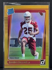 2021 Panini Donruss Gold Holo Press Proof Zaven Collins Rated Rookie #334