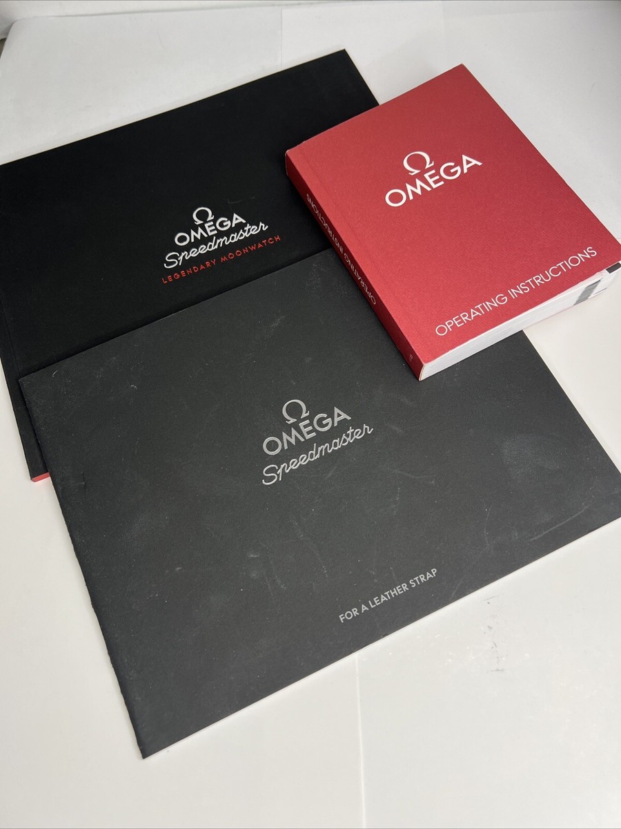 Omega Speedmaster Legendary Moonwatch Booklets Manual Brochure