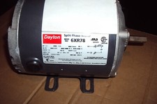 Dayton 6XR78 MOTOR 1/3 HP, Split-Phase, Nameplate RPM 1725, 1 PH , 48Z Frame