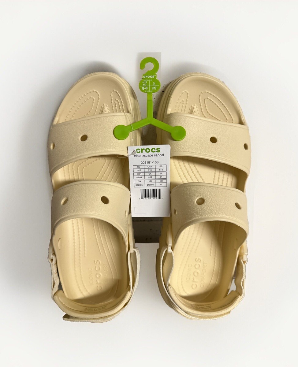 Crocs Hiker Xscape Sandal Vanilla Beige Men Unisex Platform Shoes