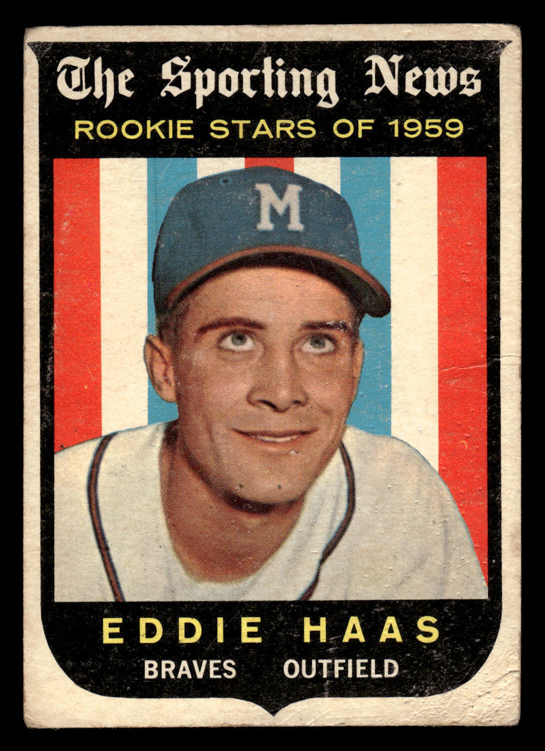 1959 Topps Eddie Haas Rookie Stars 126 eBay