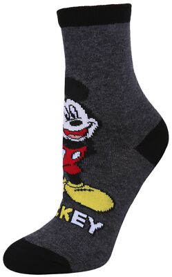 Dunkelgraue Socken für Jungen mit Motiv von Mickey Mouse