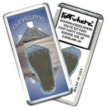 Cleveland FootWhere® Souvenir Fridge Magnet. Made in USA