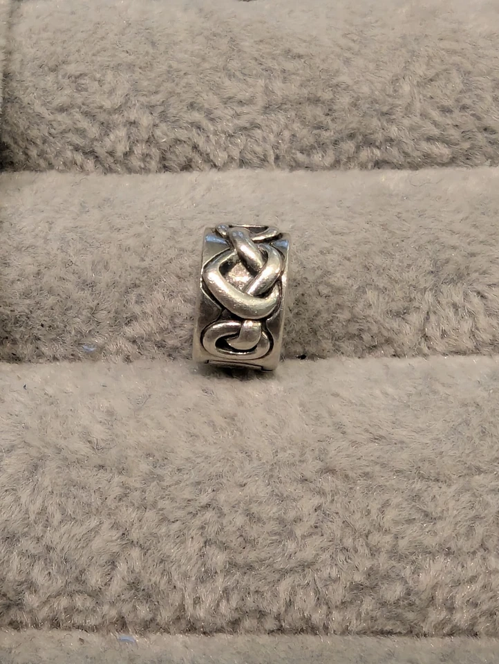 Anhänger 925Silber der Firma Pandora ein Charm-Stopper geschwärztes Knotenmuster - Bild 3 von 3