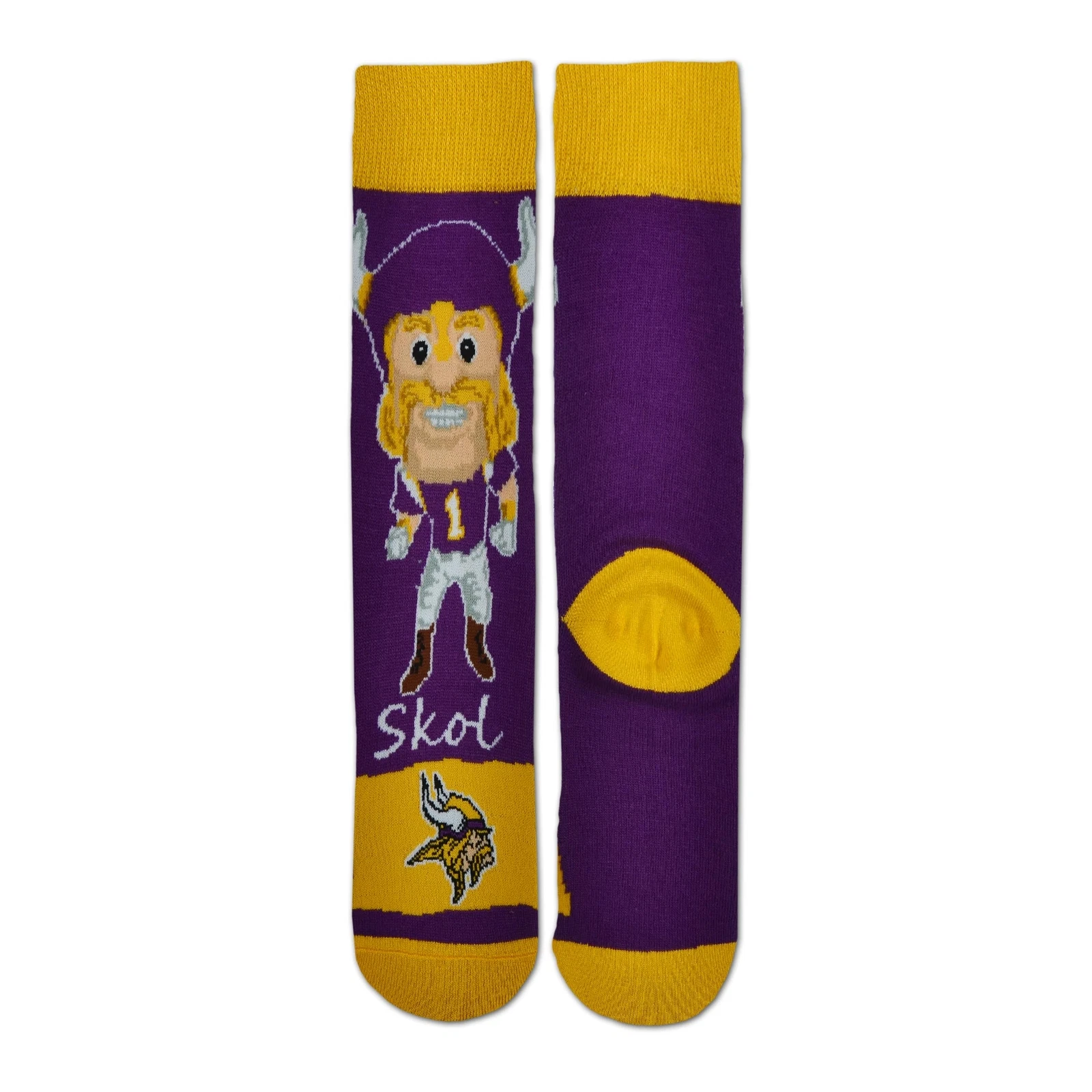Minnesota Vikings Flag Promo Crew Socks