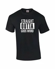 Trenz Shirt Company Striaght Out of Gods Word Black