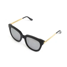 Auth GENTLE MONSTER Sunglasses Black/Gold Metal/Plastic - h30373k