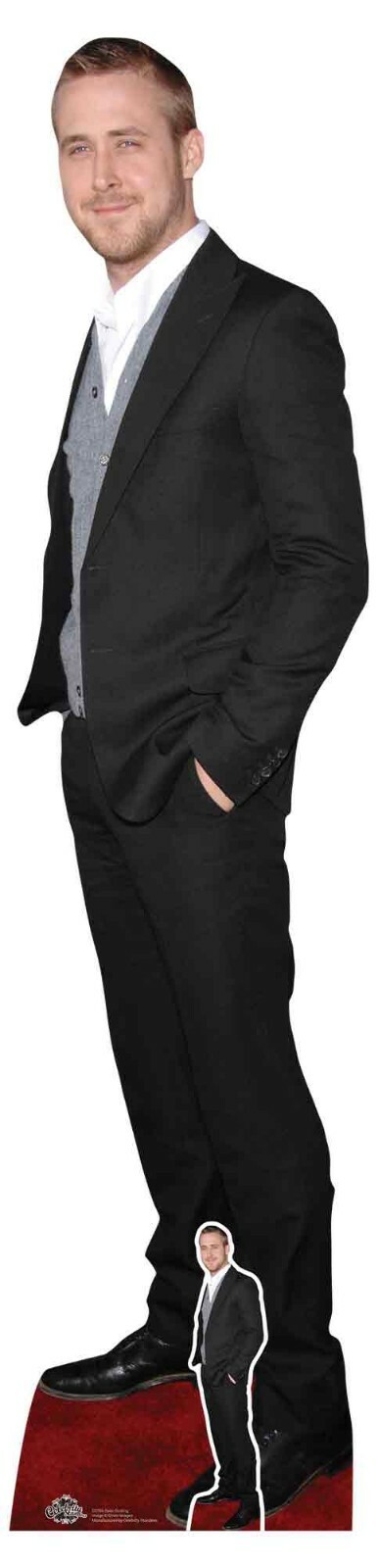 Ryan Gosling Black Suit Lifesize and Mini Cardboard Cutout / Standee / Standup