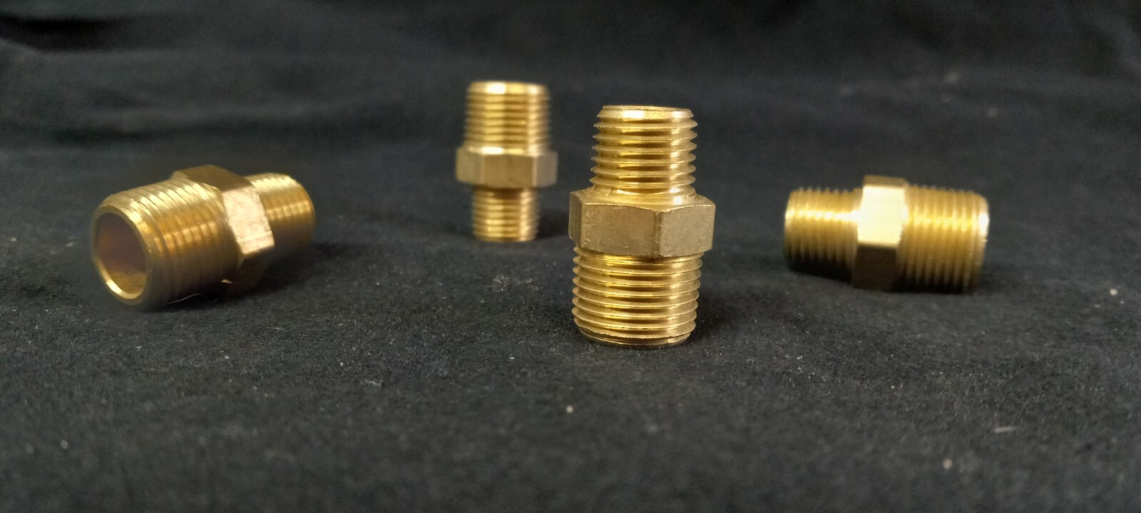 (2) Parker 216P-6-4 Hex Reducing Nipple, Brass, 3/8 X 1/4 In | eBay