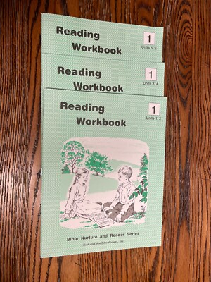 Rod and Staff 1st Grade Reading Workbooks, Full Set, All Three 