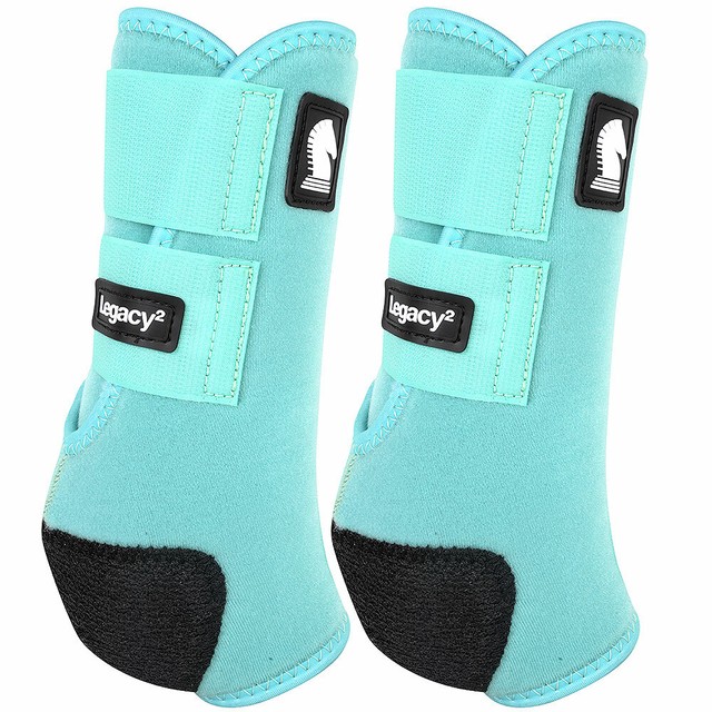 teal splint boots