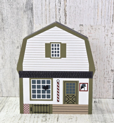 Cat's Meow Village King's Arms Barber Shop Collector's Club Edition 1994