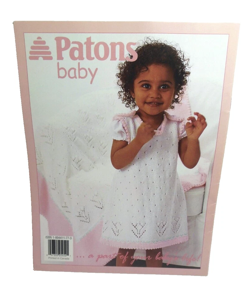 Patons Wee Gals PATRONES DE TEJIDO Bebé Niñas Mariposa Margarita Flores Encaje Foto 4 de 4