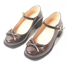 Lolita Japanese Womens Girls Flats Bowknot Mary Janes Round Toe Pumps Shoes New