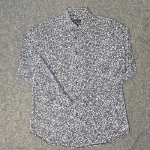 Bugatchi Shirt Mens Large OoohCotton Tech 8 Way Stretch Long Sleeve Button Up - Picture 3 of 13