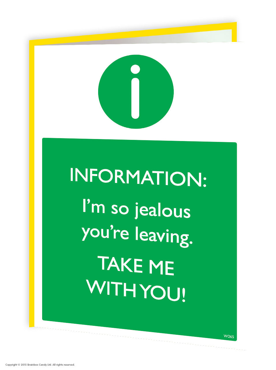 Leaving Work Job Bon Voyage Goodbye Good Luck Greeting Card Funny Comedy Humour