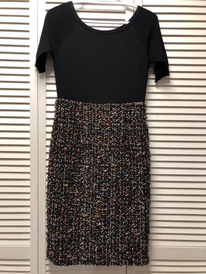 NWT ESCADA Virgin Wool Midi Length Dress, Size 38, MSRP $1795