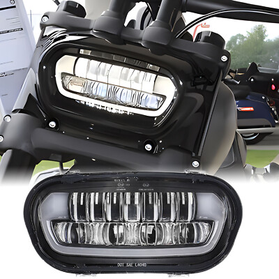 LED Scheinwerfer Tagfahrlicht Fern-Abblendlicht Für Harley Fat Bob 2008-2022