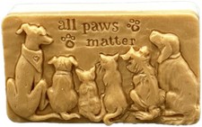 ALL PAWS MATTER SILICONE MOLD  for soap making and other crafts DOG CAT