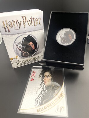 Harry Potter 1oz. Bellatrix Lestrange Silver Coin & Certificate Low Mintage #491