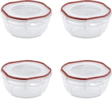 Ultra-Seal 2.5 Qt Bowl, Airtight Food Storage Container, Plastic, Latching Lid,