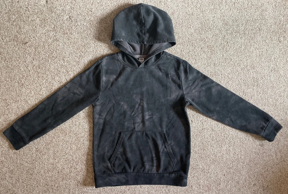 Old Navy Kids Grey Tie-Dye Pullover Hoodie Sweatshirt Size Large 10-12 - Image 4 of 4