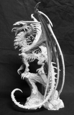 NETHYRMAUL THE UNDYING DRAGON 77190 REAPER BONES/ 9.75TALL / 7 WIDE/ MINIATURE