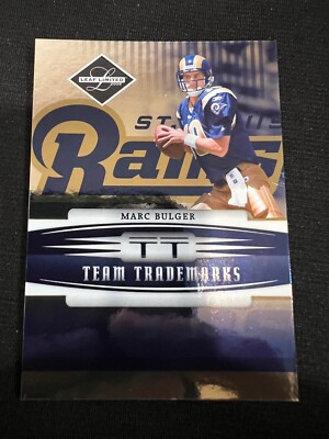 MARC BULGER St. Louis Rams 2006 Leaf Limited Team Trademarks #TT-37 NFL #044/100