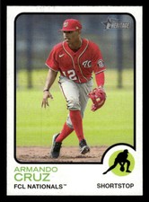 2022 Topps Heritage Minor League #39 Armando Cruz Card FCL Nationals