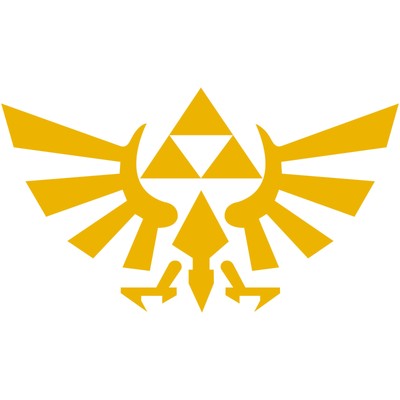 Legend of Zelda Hyrule Crest TriForce Logo 2'' Decal Sticker Car Window Laptop 2x