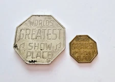 1970s TIMES SQUARE PORN THEATER COIN PEEP SHOW CENTER 8th AVE 42ND ST NY TOKEN