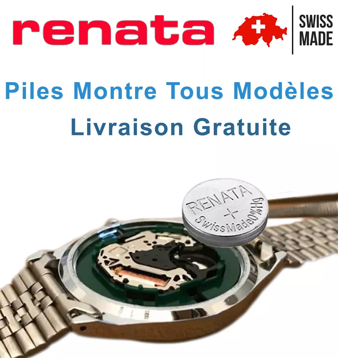 Piles Montre 315 317 321 329 335 364 370 371 373 377 379 390 394 395 399  Renata