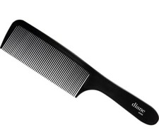 New 8 inch Black Styling Essentials Round Handle Comb Pocket - 2 pack