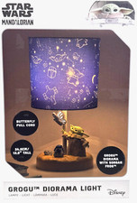 Lámpara Mandaloriana Star Wars Grogu & Sorgan Rana Diorama Luz Nocturna LED Paladone